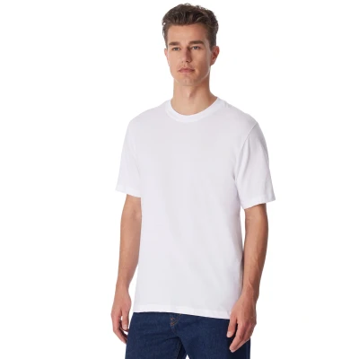 Afbeelding van Schiesser American 2PACK Hemd, Heren, Maat: Small, White