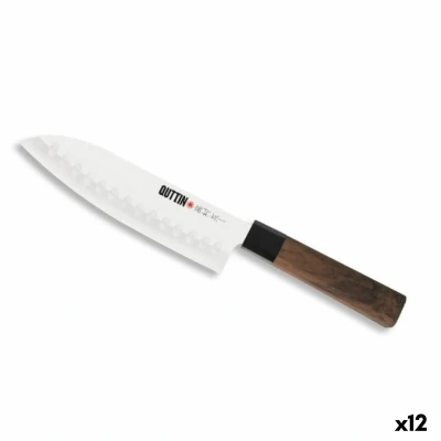 Afbeelding van Keukenmes Quttin SANTOKU Takamura Bruin Zilverkleurig 17 cm (12 Stuks)