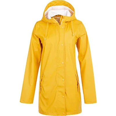 Afbeelding van Weather Report Petra Regenjas, Dames, Maat: 48, Golden rod