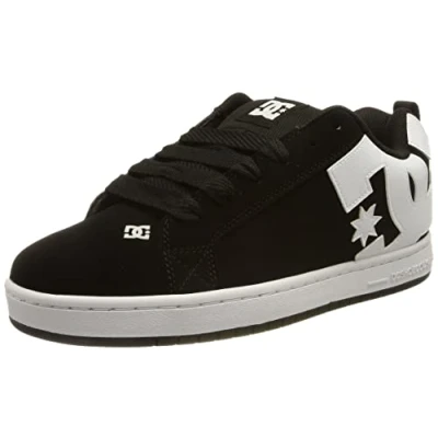 Afbeelding van DC Shoes Court Graffik Skateschoenen, Maat: 52, Black Leer en textiel