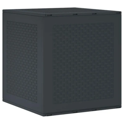 Afbeelding van vidaXL Tuinopbergbox Anthraciet 55x53x57 cm PP