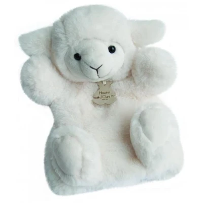 Image de Doudou et compagnie douce marionette agneau