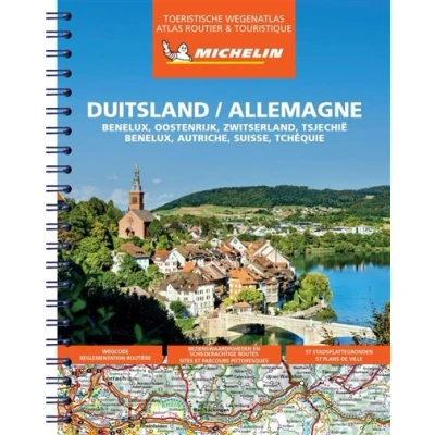 Image de Atlas Allemagne/Duitsland Benelux, Autriche, Suisse, Tchéquie (A4 Spirale)