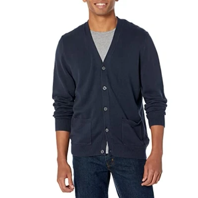 Image de Amazon Essentials Gilet en Coton Men&#039;s, Bleu Marine, L