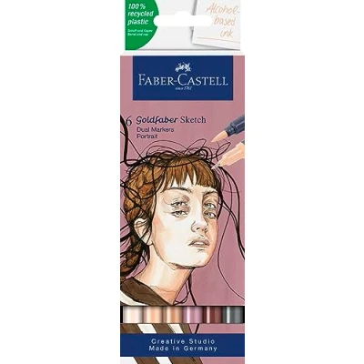 Image de Set de 6 Goldfaber Sketchmarker Faber Castell Portrait