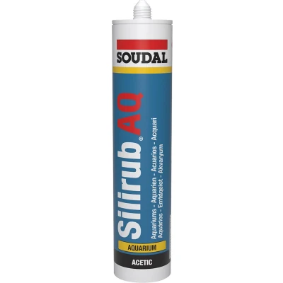 Afbeelding van Soudal Silirub AQ 300ml Zwart