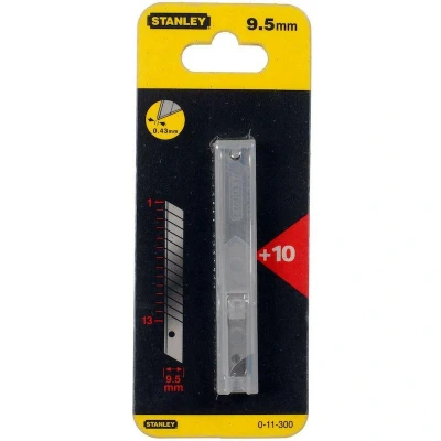 Image de STANLEY 0 11 300 lame de coupe 9mm en distributeur (10 pcs)