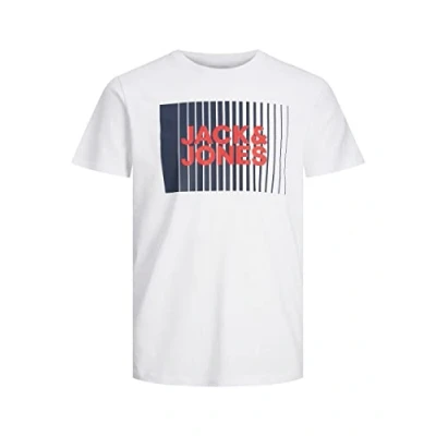 Image de JACK &amp; JONES Junior T Shirt Logo Junior, Blanc., 164