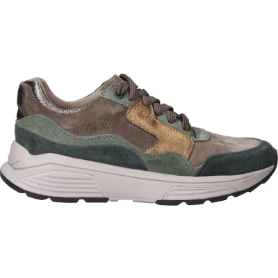 Afbeelding van Xsensible Combi G Sneaker Sneakers Suède Dames Groen Maat 36