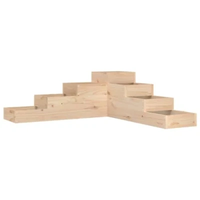 Afbeelding van vidaXL Plantenbak 4 laags 106x104,5x36 cm massief grenenhout