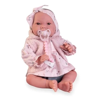 Afbeelding van Muñecas Antonio Juan Sweet Reborn Nica met vest en strik