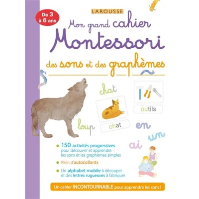 Image de Mon grand cahier MONTESSORI des sons et graphèmes