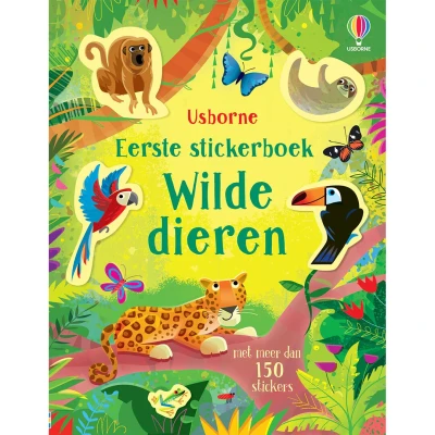 Afbeelding van Uitgeverij usborne eerste stickerboek wilde dieren
