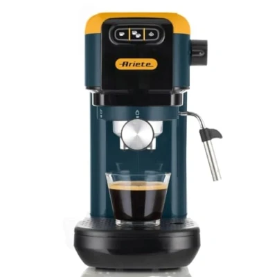 Afbeelding van Ariete 1399 Mango Yellow Espressomachine, voor ESE poeder en pads, 1300 W, inhoud 1,1 l, 15 bar druk, filter 1, 2 kopjes cappuccino, geel