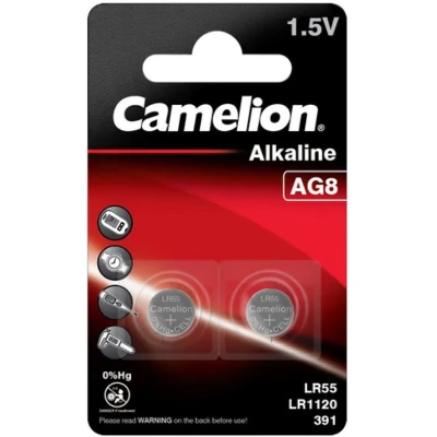 Afbeelding van Camelion AG 8 LR55 batterijen, 2 stuks