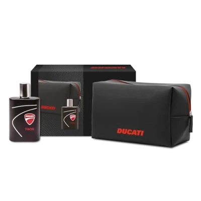 Image de Ducati 1926 Coffret cadeau pour homme, parfum homme EDT 100 ml + bonnet d&#039;hiver Ducati, avec boisé, aromatique et oriental