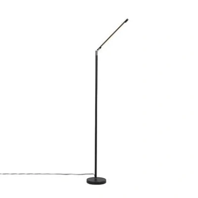 Afbeelding van QAZQA Moderne vloerlamp zwart incl. LED met touch dimmer Berdien