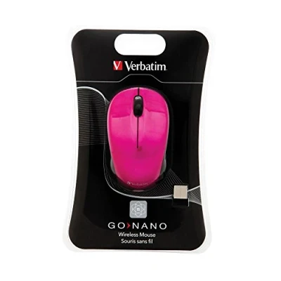 Image de Verbatim Wireless Mouse GO NANO souris RF rose chaud