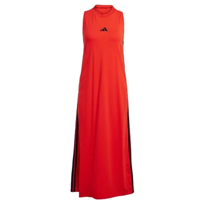 Afbeelding van adidas Sportswear Essentials 3STRIPES LONG Racerback Jerseyjurk Pure ruby black, Dames, Maat: XXS, black