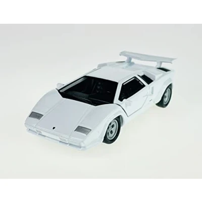 Afbeelding van Welly Automodel geschikt voor Lamborghini Countach LP 500 S wit ca. 1/34 1/39 metalen model auto sterven gegoten nieuw in doos