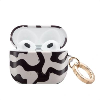 Afbeelding van Selencia Vivid Case Hoesje geschikt voor AirPods 3 (2021) Art Wave Black