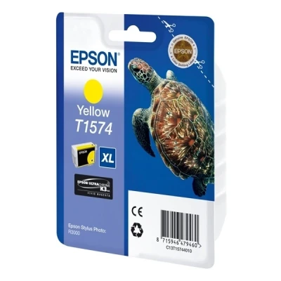 Image de Cartouche d&#039;encre Epson T1574 XL Tortue Jaune