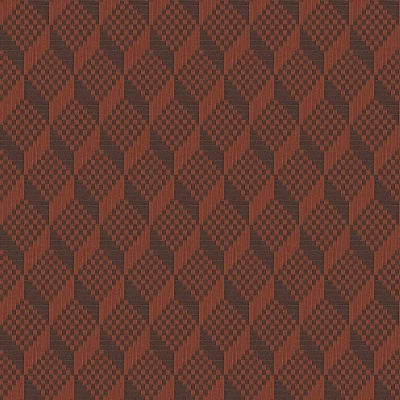 Afbeelding van Duch Wallcoverings Grace 3D stitched cube orange vliesbehang 10m x 53cm GR322308