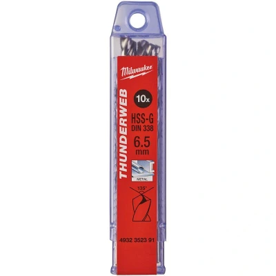 Afbeelding van MILWAUKEE 4932352391 THUNDERWEB HSS G metaalboor 6,5x101x63mm (10 st.)