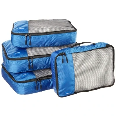 Image de Amazon Basics Grandes poches à vêtements, bleu, 2 Mittelgroße und Große