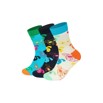 Afbeelding van Happy Socks Mixed DOG GIFT SET Unisex 3 PACK Sokken, Maat: 41 46, Multi