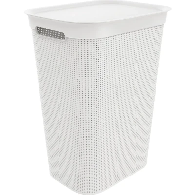 Afbeelding van Blokker wasbox 50 liter met afneembaar klapdeksel wit