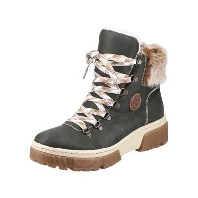 Afbeelding van Rieker dames veterboot groen