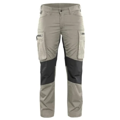 Afbeelding van Blaklader Dames Service werkbroek Stretch 7159 1845 Vrouwen Khaki/Zwart 34