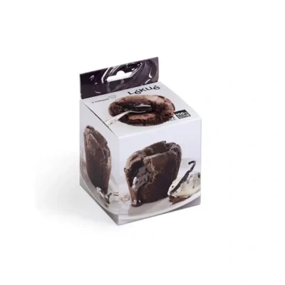 Afbeelding van Lékué Lava Cakevormpjes, 6 st., Siliconen Black