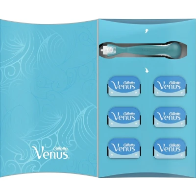 Afbeelding van Gillette Venus Smooth Scheersysteem Voor Vrouwen + 5 Scheermesjes