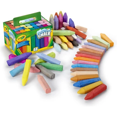 Afbeelding van Crayola Stoepkrijt 48 Stuks Intense Kleuren Gemakkelijk Te Wassen