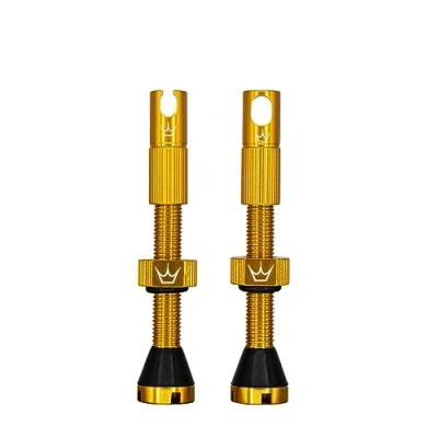 Image de Peaty&#039;s X Chris King MK2 Valves sans chambre à air Presta Clé de rayon intégrée et capuchons démontage noyau valve pour VTT, vélo route gravier, compatible avec insert, aluminium