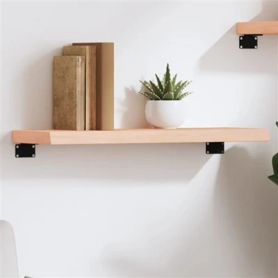 Afbeelding van Wandschap 60x20x4 cm onbehandeld massief eikenhout