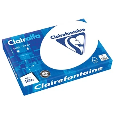 Afbeelding van Clairefontaine, Kopieerpapier, Universeel papier Clairalfa FSC Premium, helder wit (100 g/m², 500 x, A3)