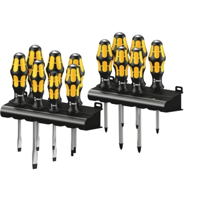 Afbeelding van Wera 13 delige kraftform big pack schroevendraaierset incl. rack