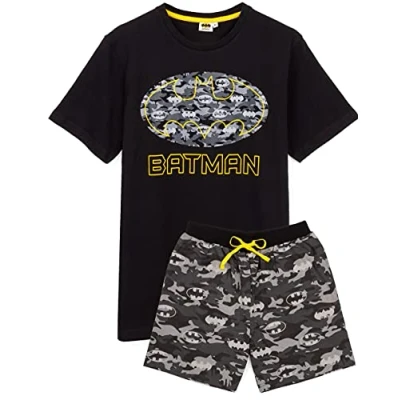 Afbeelding van DC Comics Batman Pajamas Camo Herenpomp, Korte pijpen