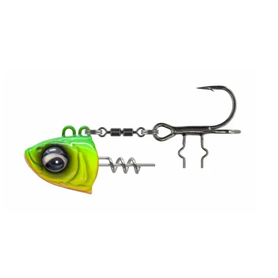 Afbeelding van Savage Gear Monster Vertical Chartreuse Jighead 150g (2/0) Loodkoppen