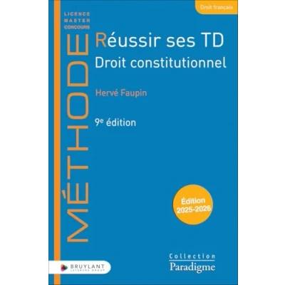 Afbeelding van REUSSIR SES TD DROIT CONSTITUTIONNEL