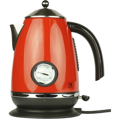 Afbeelding van Team Kalorik JK 1046 R Waterkoker 1,7 liter thermometer RVS Rood