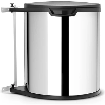 Afbeelding van Brabantia Built in Bin Prullenbak 15 liter Brilliant Steel