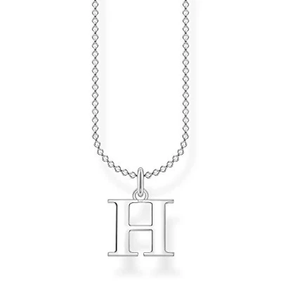 Afbeelding van Thomas Sabo Dames letter R ketting 925 Sterling zilver lengte 38 45 cm niet van toepassing, cm, Zilver, toepassing
