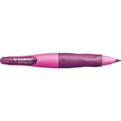 Afbeelding van STABILO EasyErgo 3.15 ergonomisch drukpotlood in roze/lila voor Mancini, met HB kwaliteitsvulling 3,15 mm