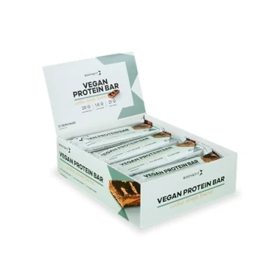 Afbeelding van Body &amp; Fit Vegan Protein Bar Plantaardige Proteïne Repen Cookie Dough 12 Eiwitrepen (720 gram)