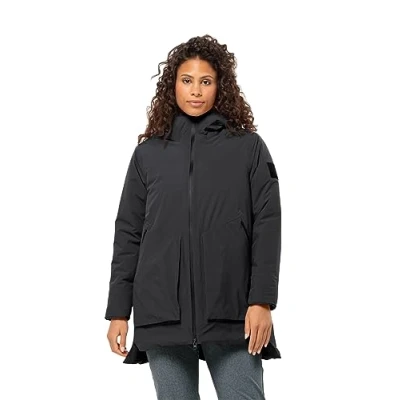Afbeelding van Jack Wolfskin Luisenplatz Parka, Dames, Maat: Small, Phantom