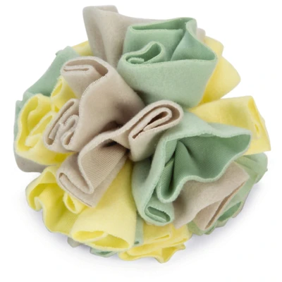 Afbeelding van Beeztees Puppy Snuffelbol Izzy Hondenspeelgoed 13x13x13 cm 100 g Multi Color Geel